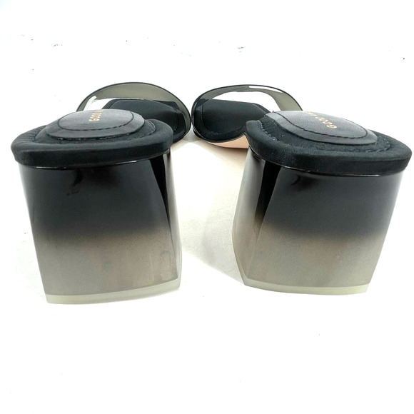 Good American Block Heel Slide Sandal Black 001 Size 10 GA119K-X - Picture 7 of 9